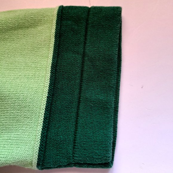 TOMMY HILFIGER SWEATER Sz LARGE COTTON LG SLEEVES ribbed between 3 TONES COLORS - Picture 4 of 7